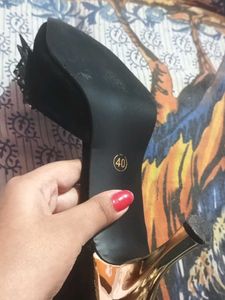 Black Bow Heels