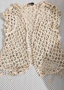 Crochet Openwork Cardigan
