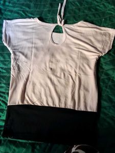 Rose Print Top with Lace Detail
