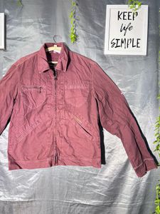 MARLBORO Men's Maroon Casual Jacket
