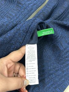 Benetton Blue Zip-Up Jacket