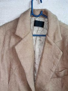 Classic Beige Blazer Winter Jacket