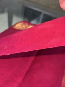 Elegant Pink Saree with Gold Border