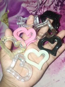 Cute Heart Claw Clips Pack