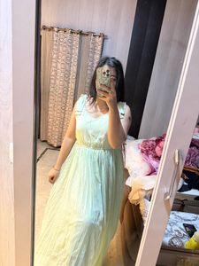 Pleated Midi Dress with Bow Shoulders🎀