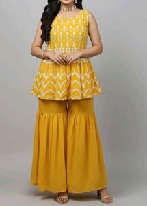 💛Party Wear Sharara With Dupatta💛