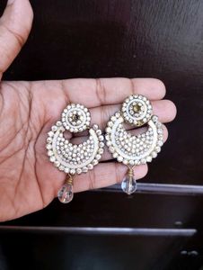Sparkling Chandbali Earrings