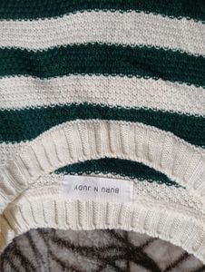 Striped Knit Vest - Trendy Layering