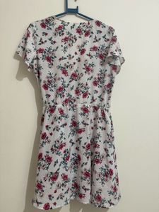 H&amp;M Adjustable Floral Wrap Dress