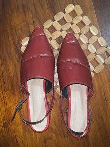 Red Slingback Heels