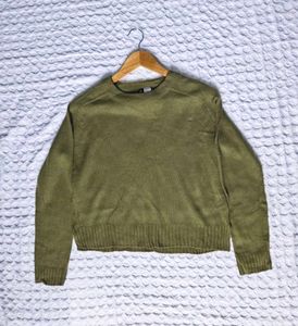 Olive Green Knit Sweater