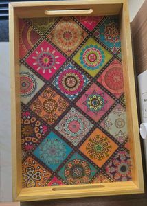 Decorative Wooden Serving Tray