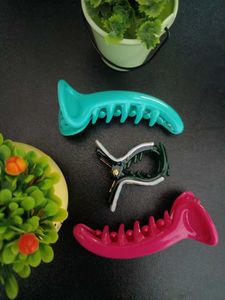 Hair Claw Clips - Set of 3