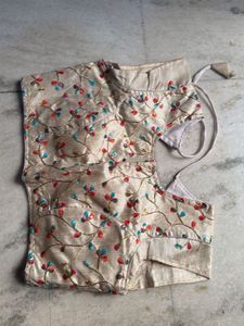 Embroidered Silk Blouse
