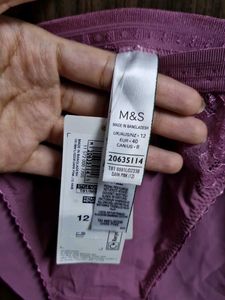 M&amp;S Purple Lace Trim Briefs
