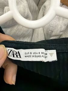 Adidas Track Pants &amp; zara Black Crop Top Set