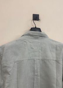 Men's Light Blue Linen Shirt