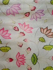 Elegant Floral Saree with Blouse