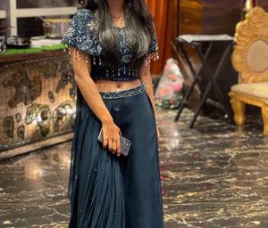 Elegant Navy Blue Co-ord Set