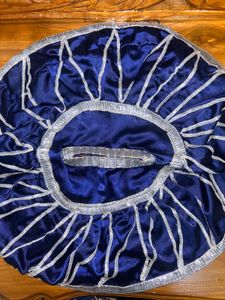 Navy Blue Embroidered pooja article