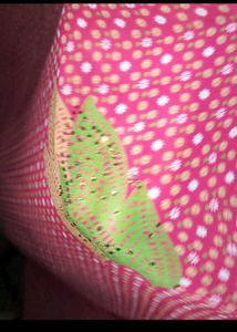 Elegant Red Polka Dot Saree