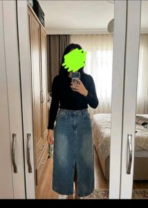 Denim Maxi Skirt