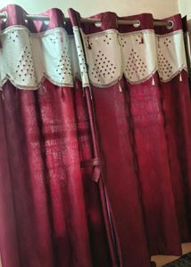 Maroon Window Curtains
