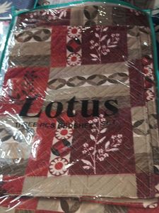 Lotus Double Bed Sheet Set