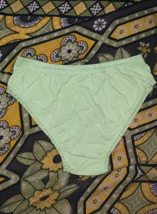 Women's Light Green Cotton Briefs