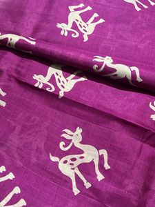 Blue &amp; Light Purple  Silk blend Saree
