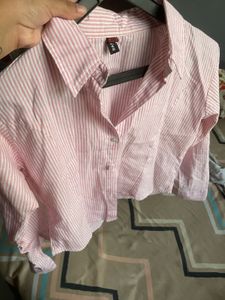 Pink Striped Top