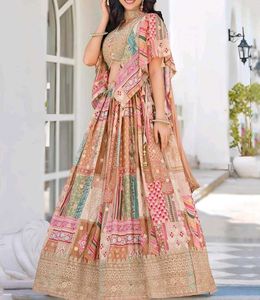 New Designer Patchwork Lehenga Choli Set