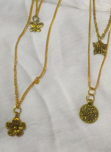 Combo Double Layer Chain Pendant