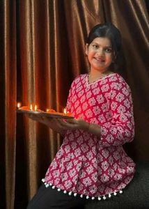 Pink Printed Kurta