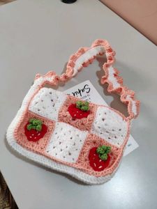 Strawberry Crochet Handbag