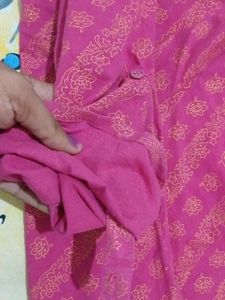 Pink Cotton Kurta