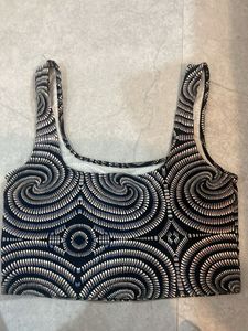 Forever 21 Unique Swirl Print Crop Top