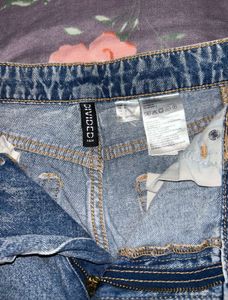 Women Asymmetrical Waist Denim Jeans