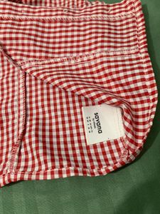 Gingham Print Sweetheart Neck Crop Top