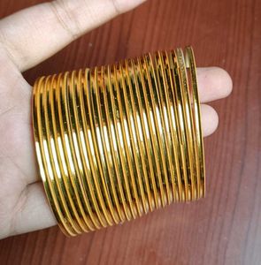 Plain Golden Metal Bangles