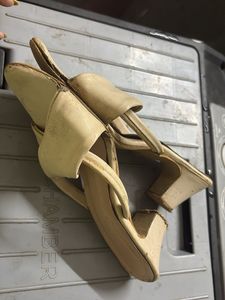 Chic Cream Block Heels