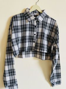 Checked Crop Top