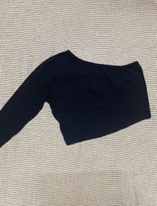 Stylish Black Crop Top