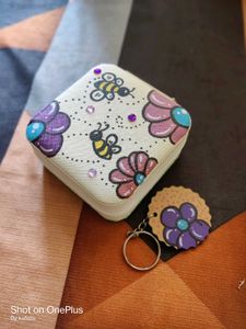 Hand Painted Jewellery Box &amp; Keychain Combo 🌸