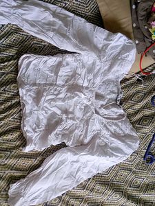 White Smocked Peasant top