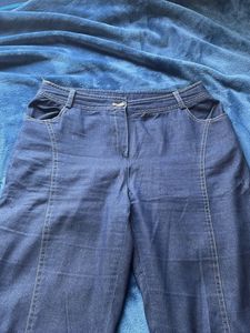 Dark Wash Denim Flare Pants