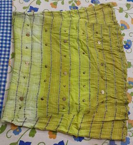 Shaded Lime Green Long Skirt