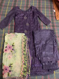 Stiched Suit In Beautiful Purple Colour