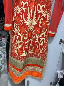 Heavy Both Side Work Long Designer Kurti For 38-40