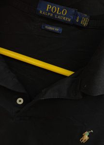 XL-SIZE  Stretchable Classic Black Polo T-Shirt